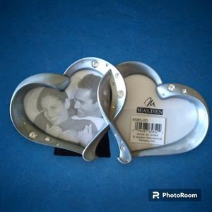 Malden 2 Opening Rhine Stone Decorated Photo Frame Brand New
